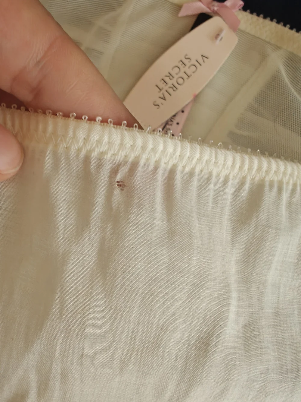 Victoria's Secret M Panty Bridal Sexy Little Things Sheer Ruffle Ivory